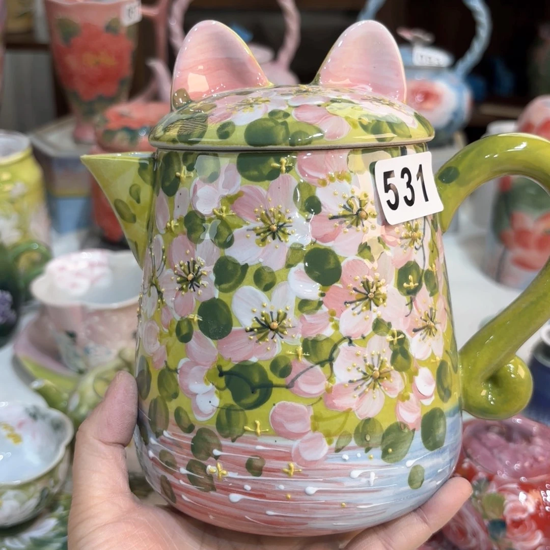 景德镇手绘高温釉下彩陶瓷茶具