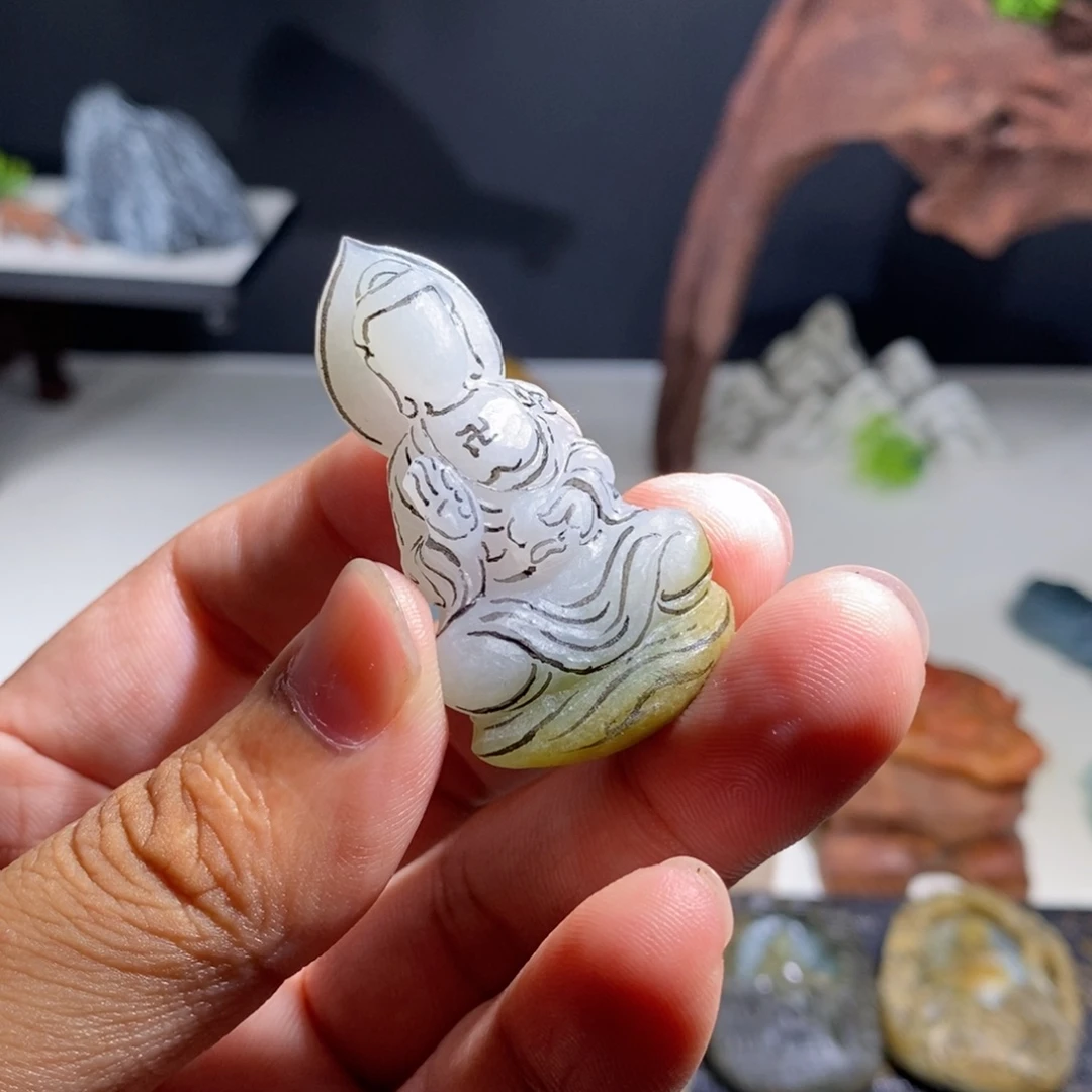 晔***风未镶嵌定制翡翠缅甸天然A货翡翠
