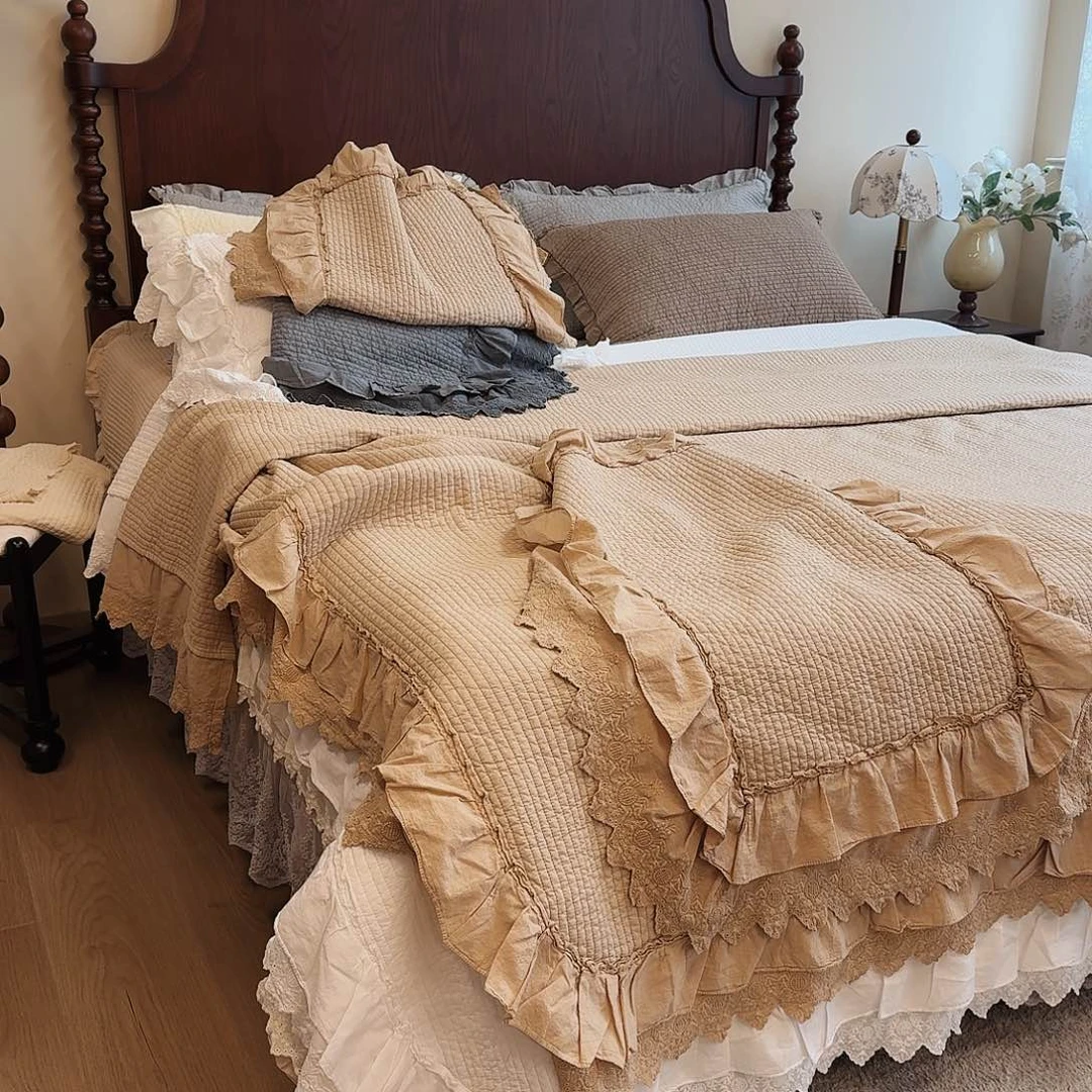 棉莱雅枫叶黄三件套