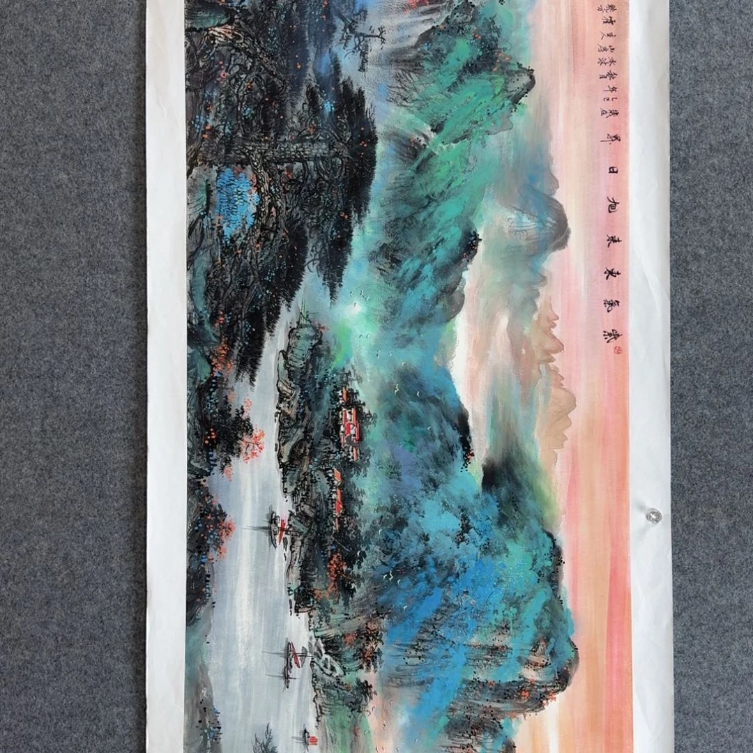 国画国画作品山水花鸟