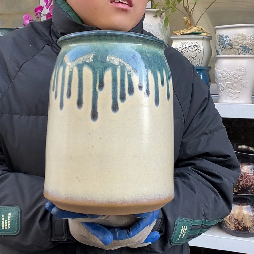 花盆紫砂口17高26处理