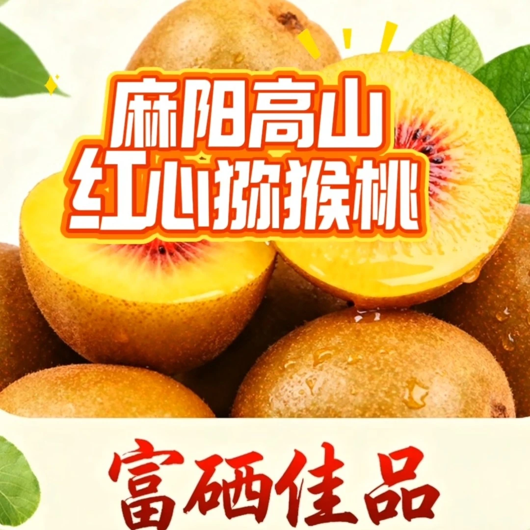 麻阳高山红心猕猴桃富硒佳品汁维C之王