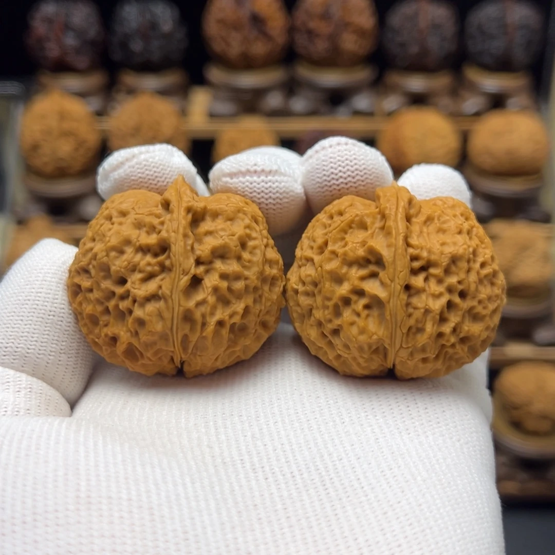 把件文玩核桃43mm密纹石铫。新品福利。