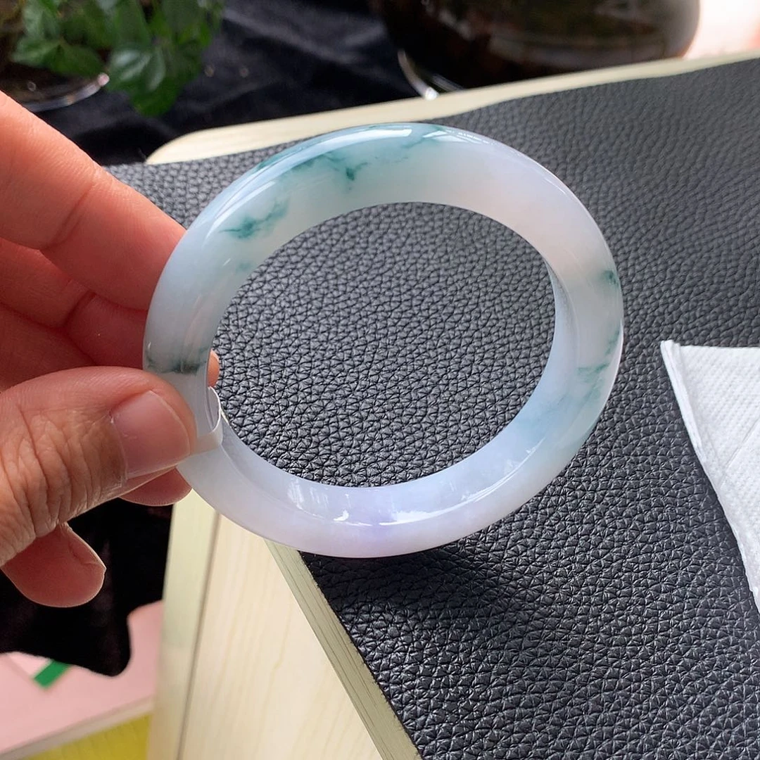 翡翠未镶嵌手镯16号