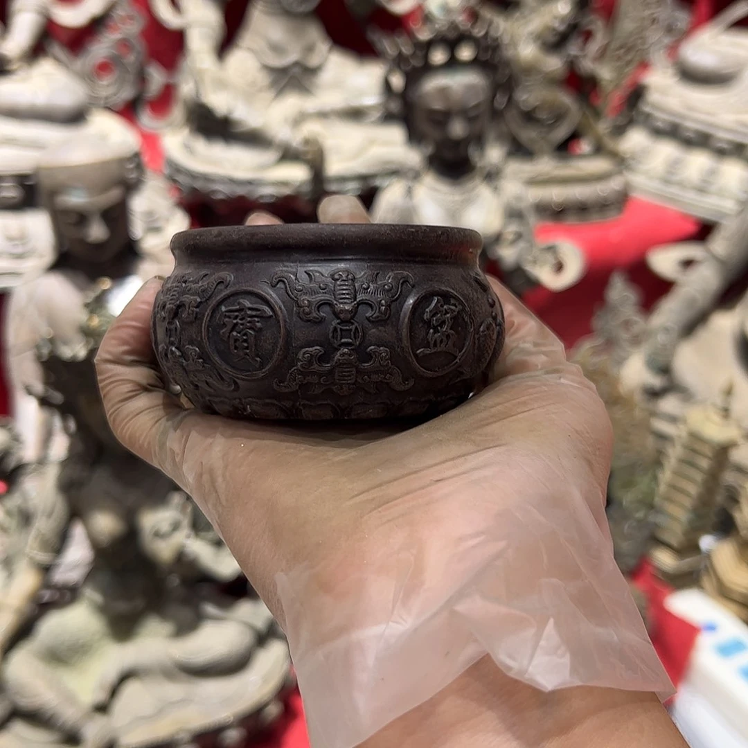 C****平微瑕疵黄铜摆件工艺品