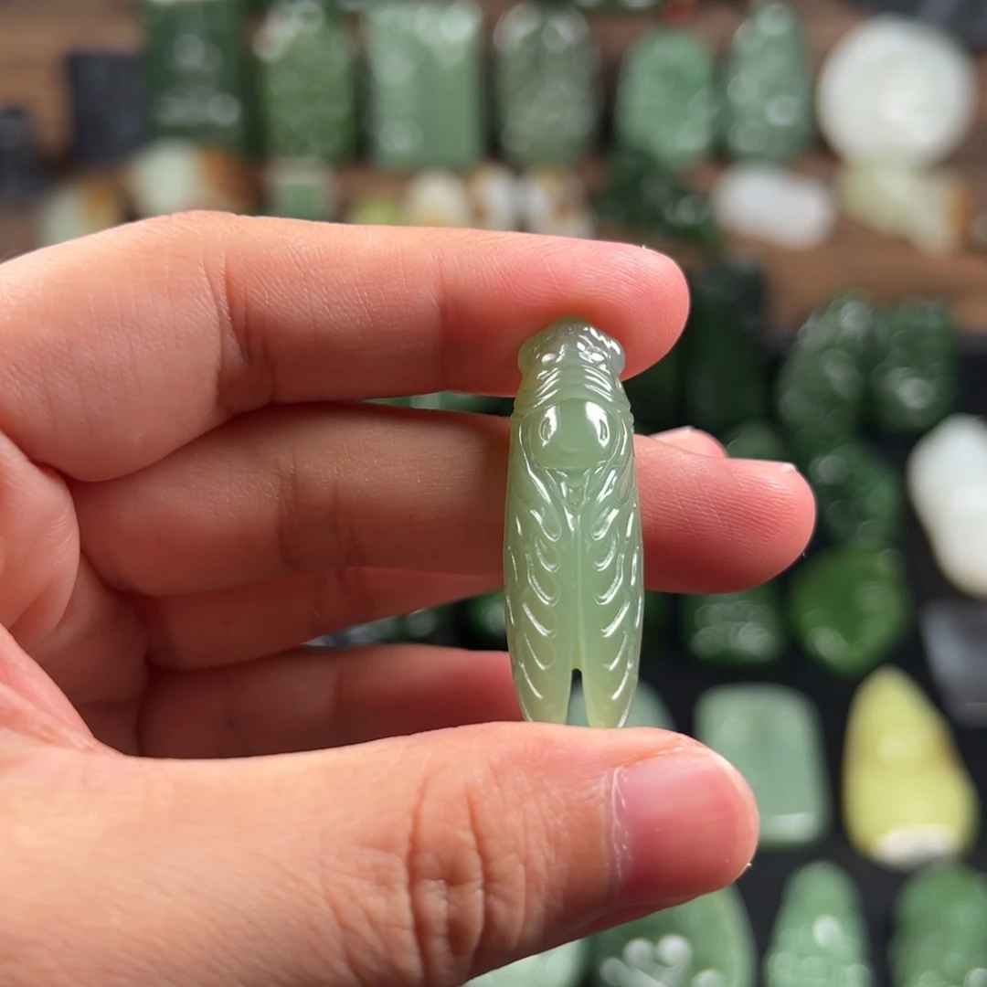 和田玉（碧玉）未镶嵌吊坠(不含链)