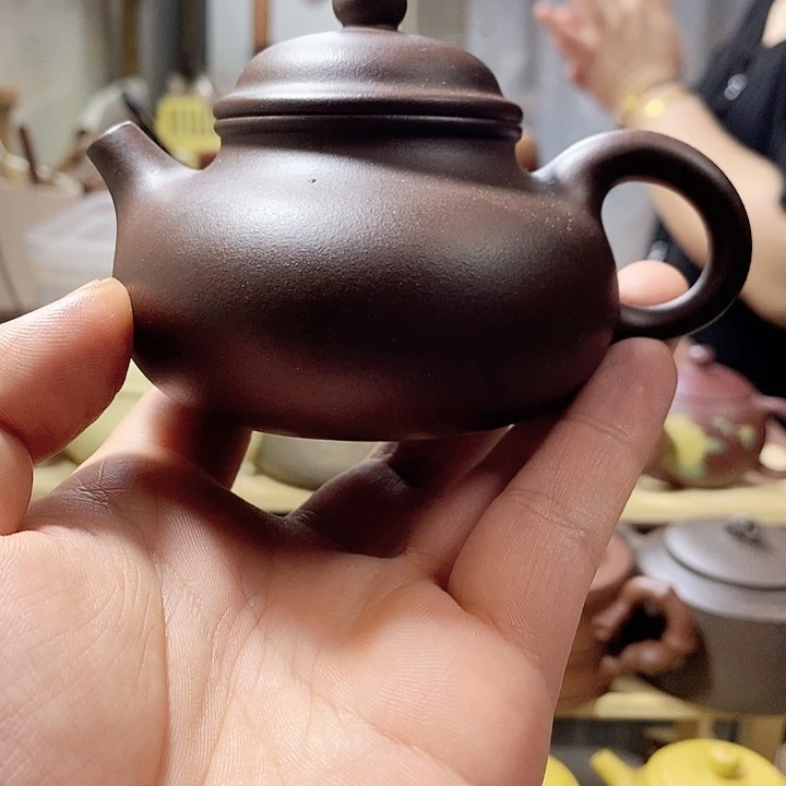 茶壶紫砂容天壶 半手工制作