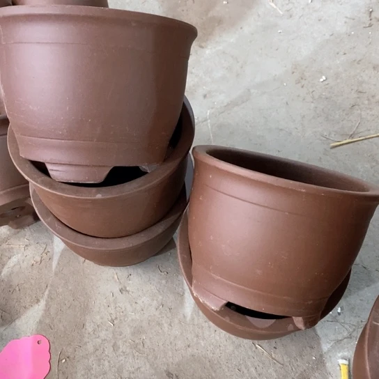 紫砂花盆50-5。    15-11