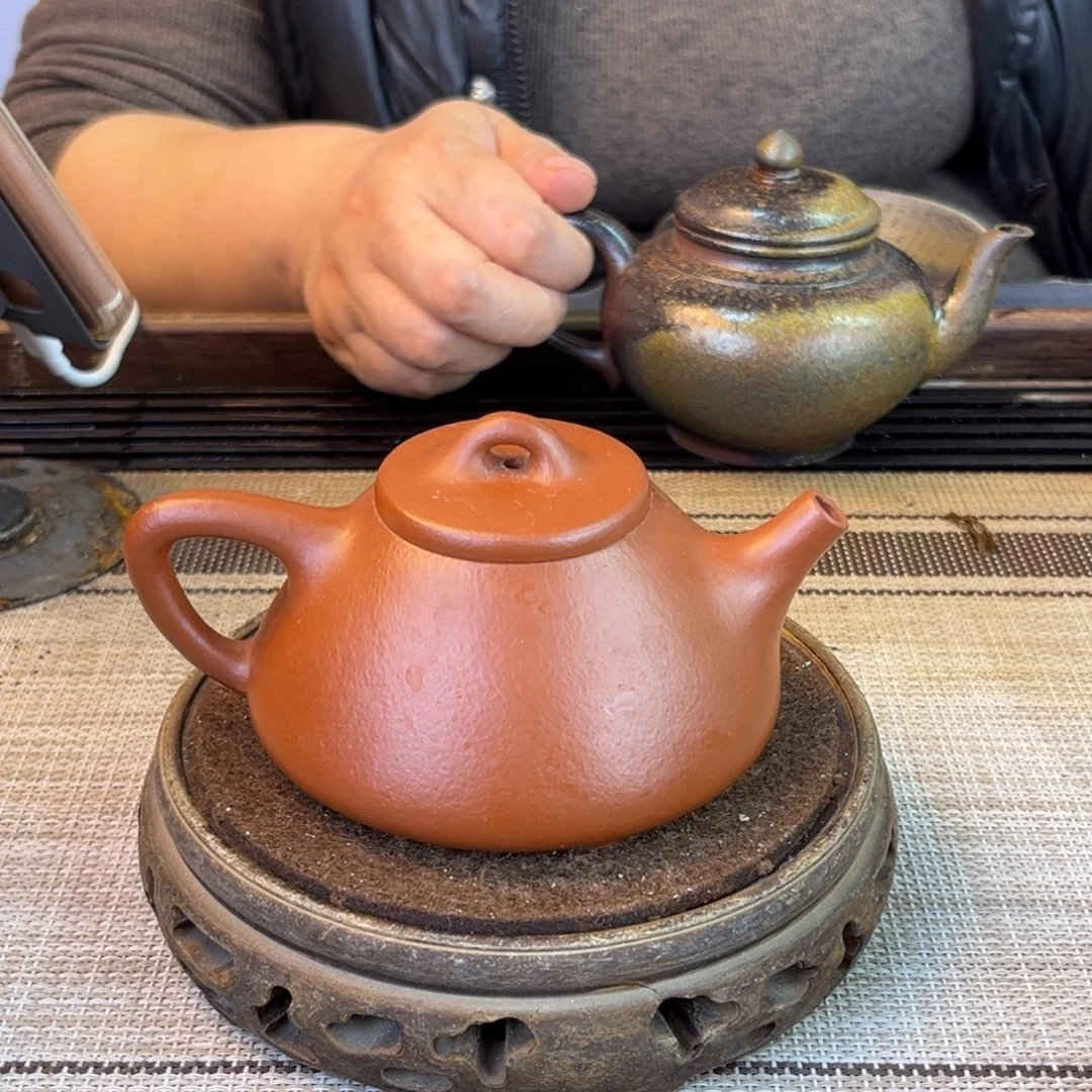 紫砂茶壶小煤窑朱泥170cc