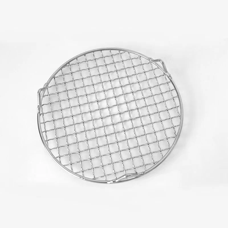 15cm烧烤网不锈钢圆形烤红薯烤炉空气炸锅专用网眼均匀易清洗