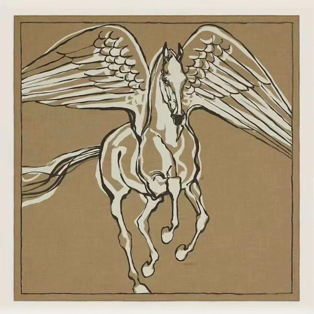 巾有所属飞马美拉德桑蚕丝羊毛女士精致时尚百搭休闲130丝毛丝巾