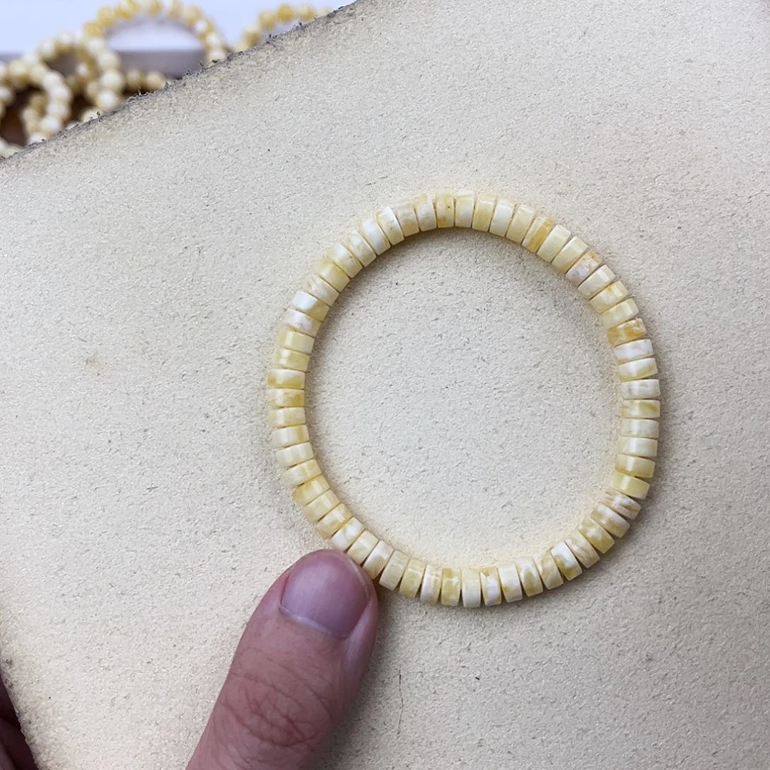 未镶嵌蜜蜡手串蜜蜡手串6.5mm
