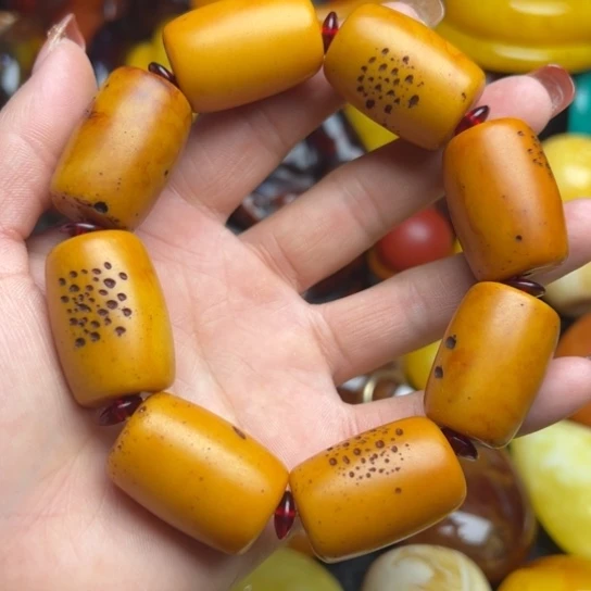 琥珀手串未镶嵌蜜蜡