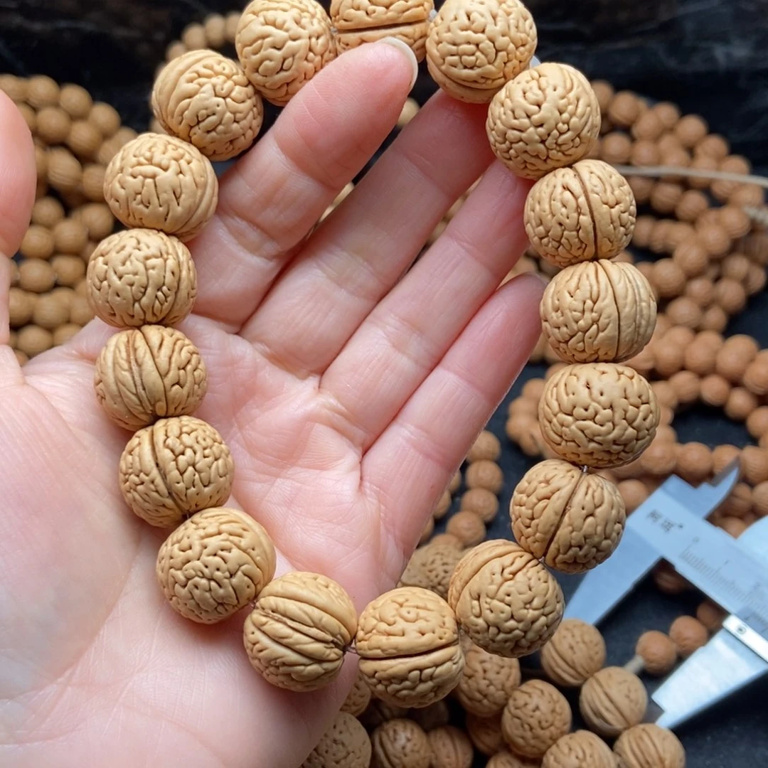 桃核手串盘锦肌肉纹17大➕原皮原色