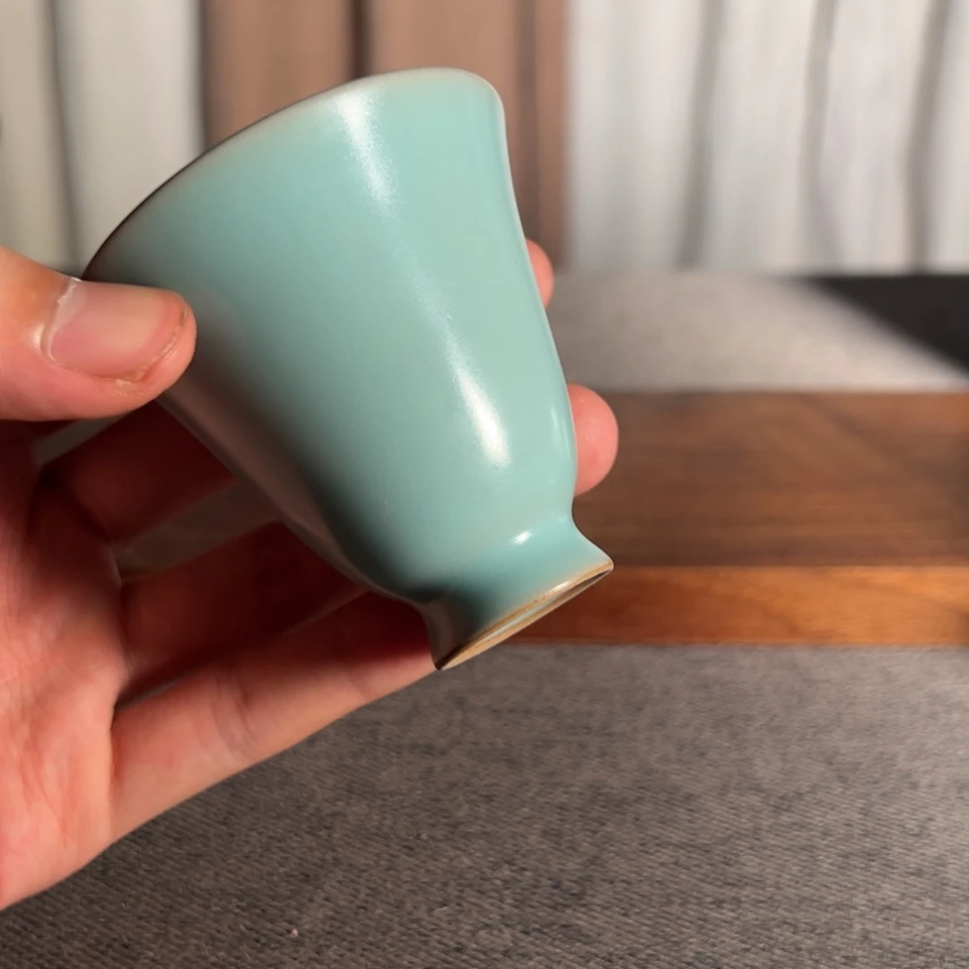 瓷片王学良老师仿古釉天蓝