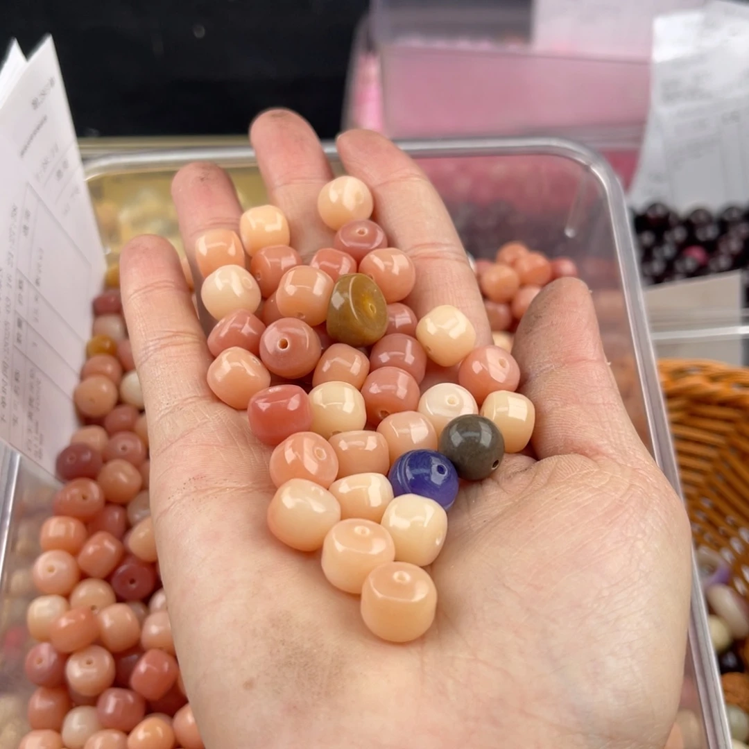 白玉菩提吊坠知*?z11mm350颗 瑕