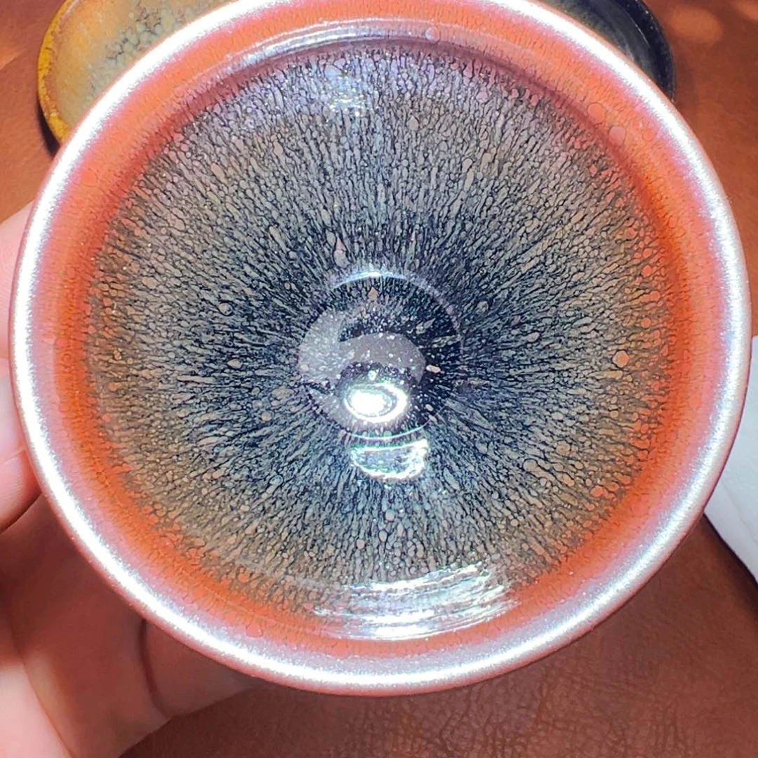 茶盏柴烧建窑建盏兔毫