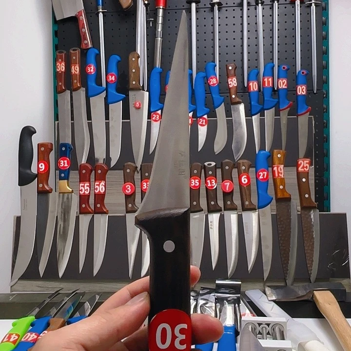 紫****发鸡翅木柄307剔骨小