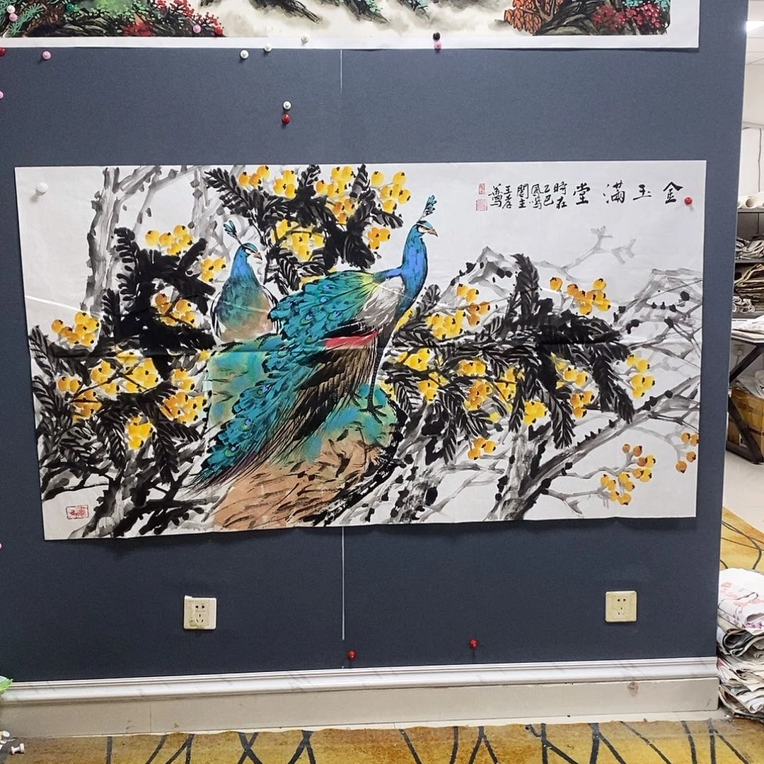 国画王孝华97.180手绘画芯