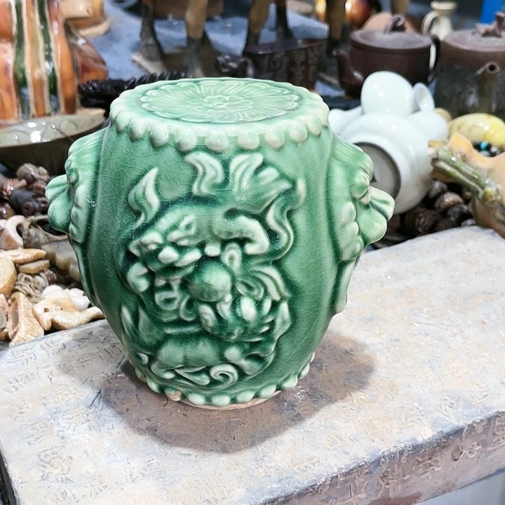 瓦当摆件摆件茶桌茶台江***子