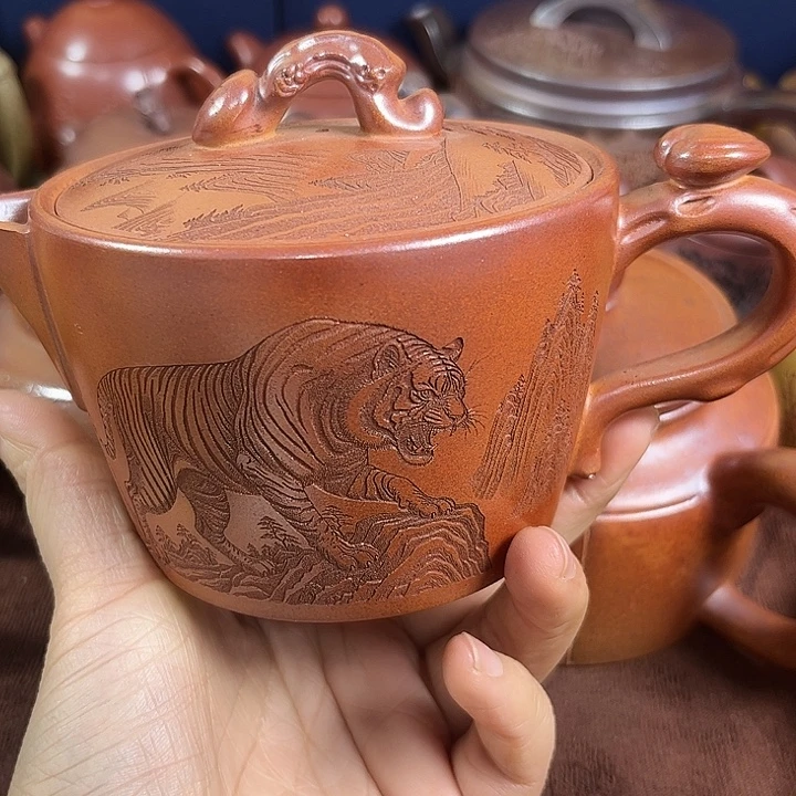 蓦***首茶壶紫砂紫砂微瑕