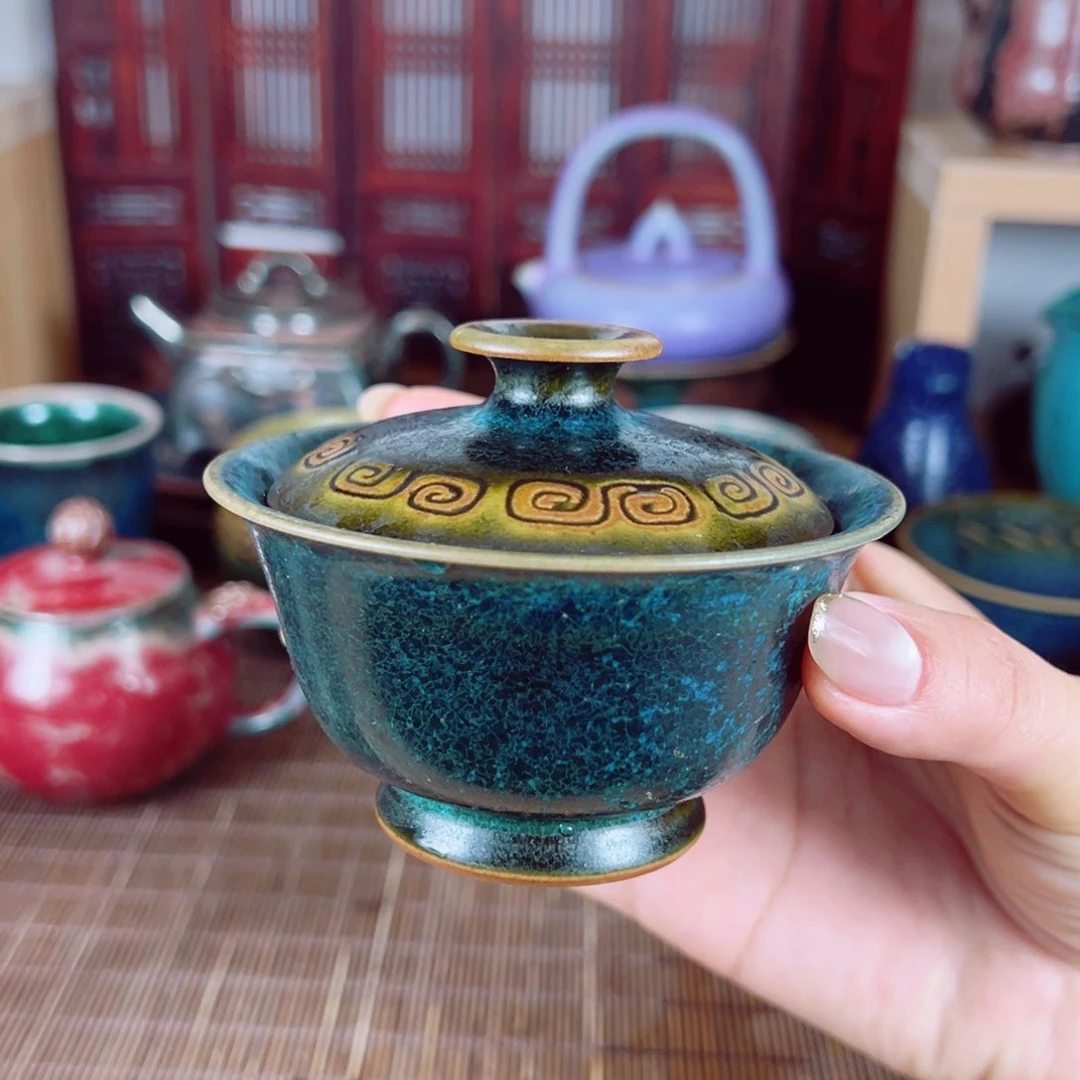 任晓飞钧瓷 80cc小容盖碗 神后原产地