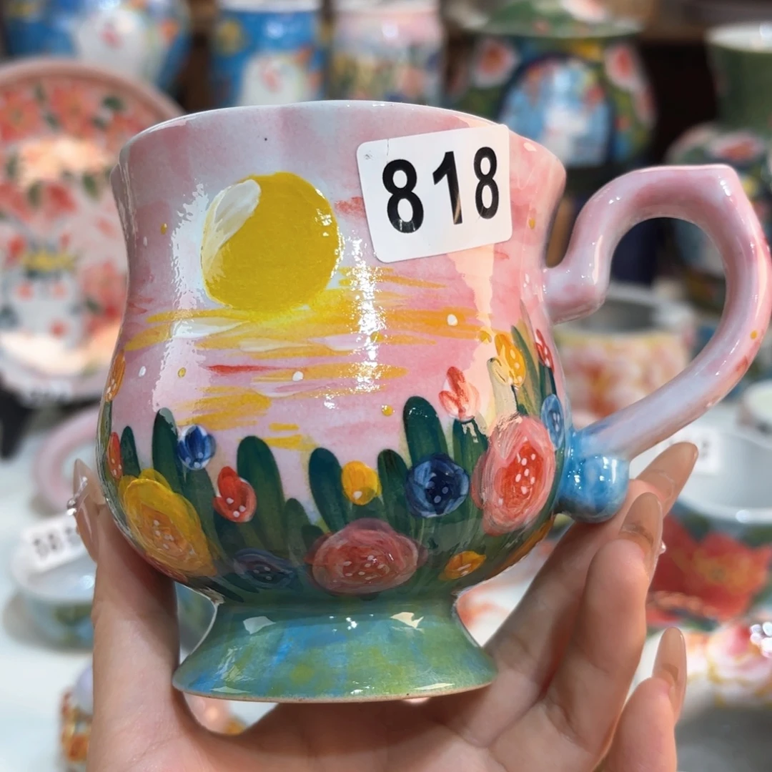 景德镇手绘高温釉下彩陶瓷茶具