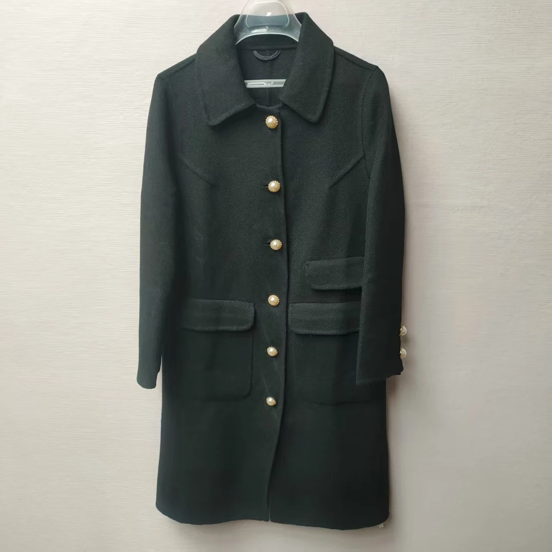 S26 时尚休闲气质双面呢大衣