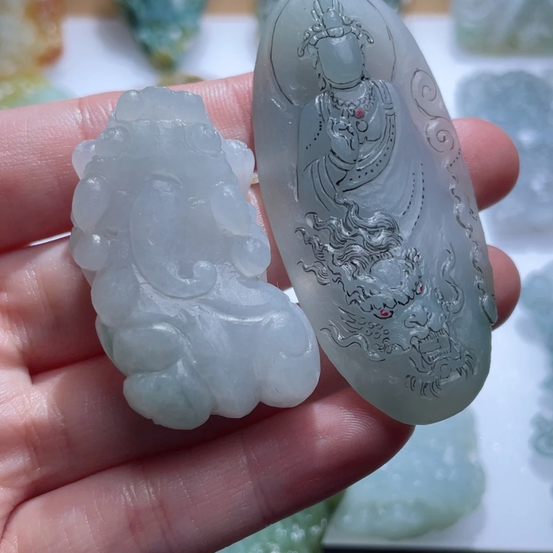 未镶嵌定制翡翠一***清毛货