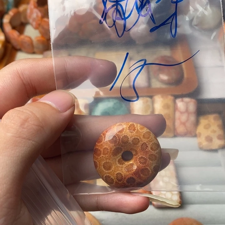清***呀硅化玉未镶嵌珊瑚玉