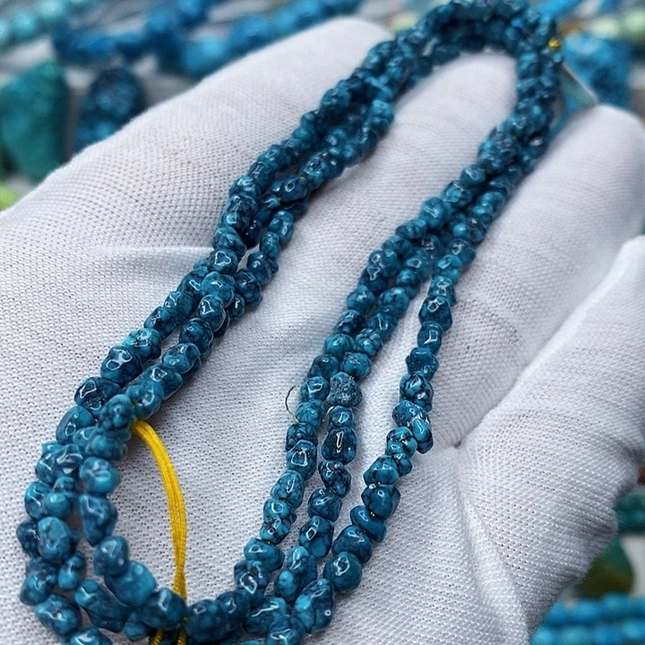 绿松石未镶嵌天然原矿 地大质检