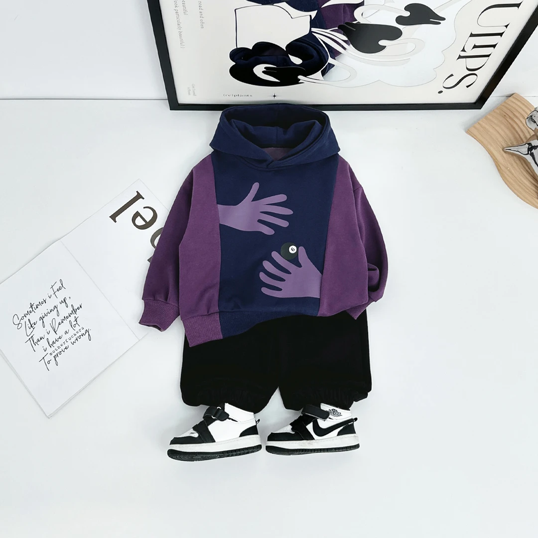 儿童卫衣连帽2025秋新款秋装男童春秋上衣 BDQ25161 悠悠童话童装