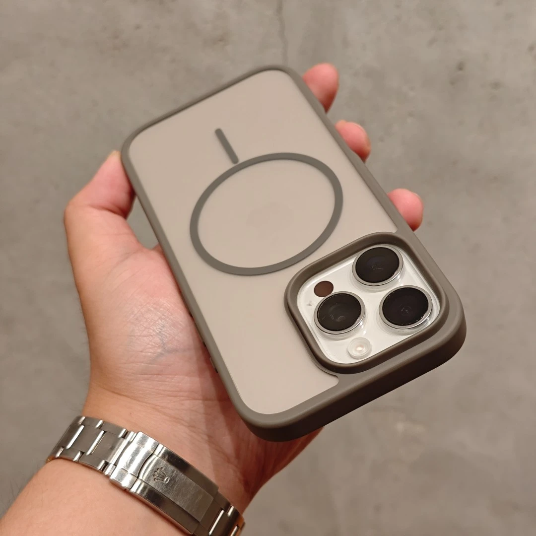 磁吸磨砂防摔简约适用iPhone16/15promax手机壳苹果14/13保护套12