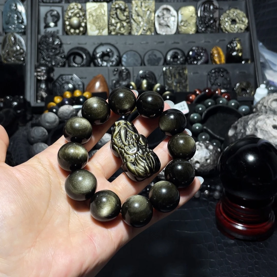 余***你未镶嵌黑曜岩珠宝奇石