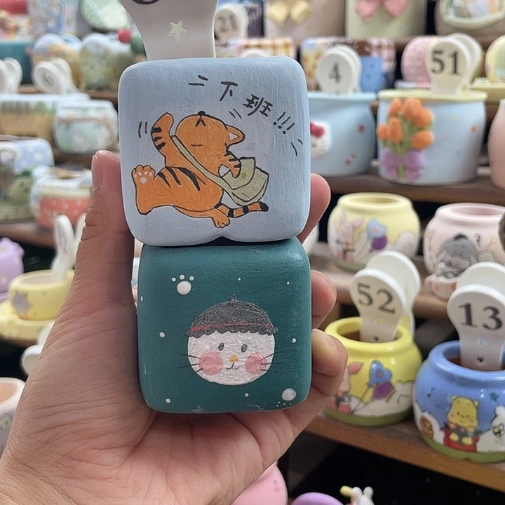 80……手工手绘花盆