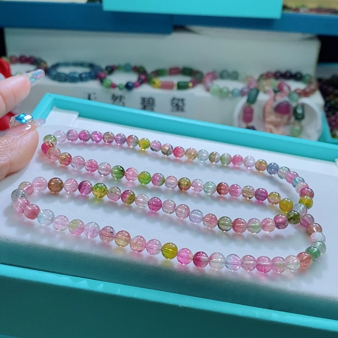 碧玺手链未镶嵌6mm左右