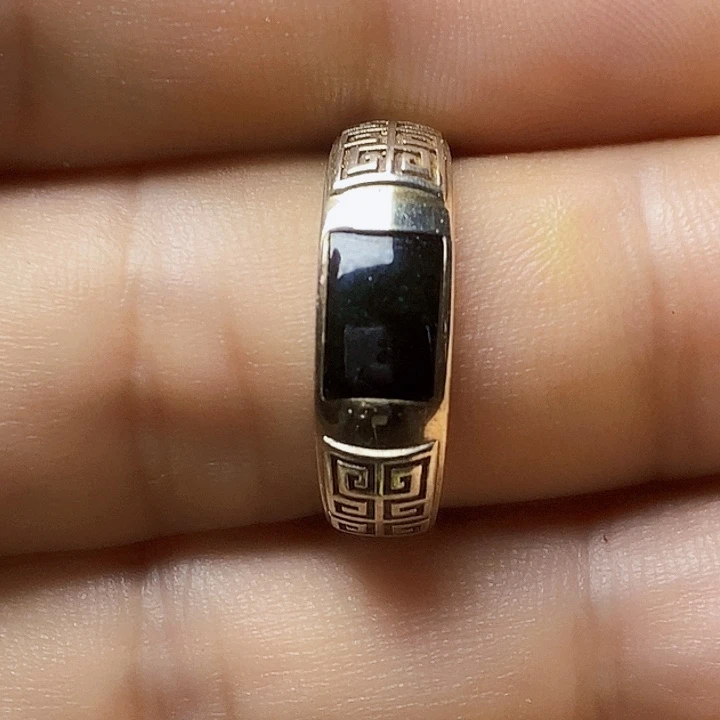 翡翠银S925镶嵌戒指