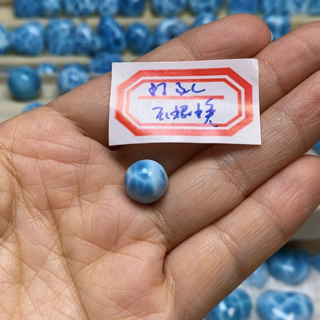针钠钙石（海纹石）颈饰未镶嵌格****8