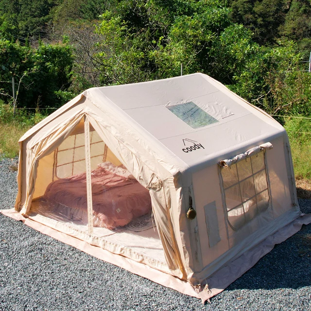 屋脊酷迪户外野外帐篷棉布防雨过夜coody10露营㎡防风帐秋冬充气