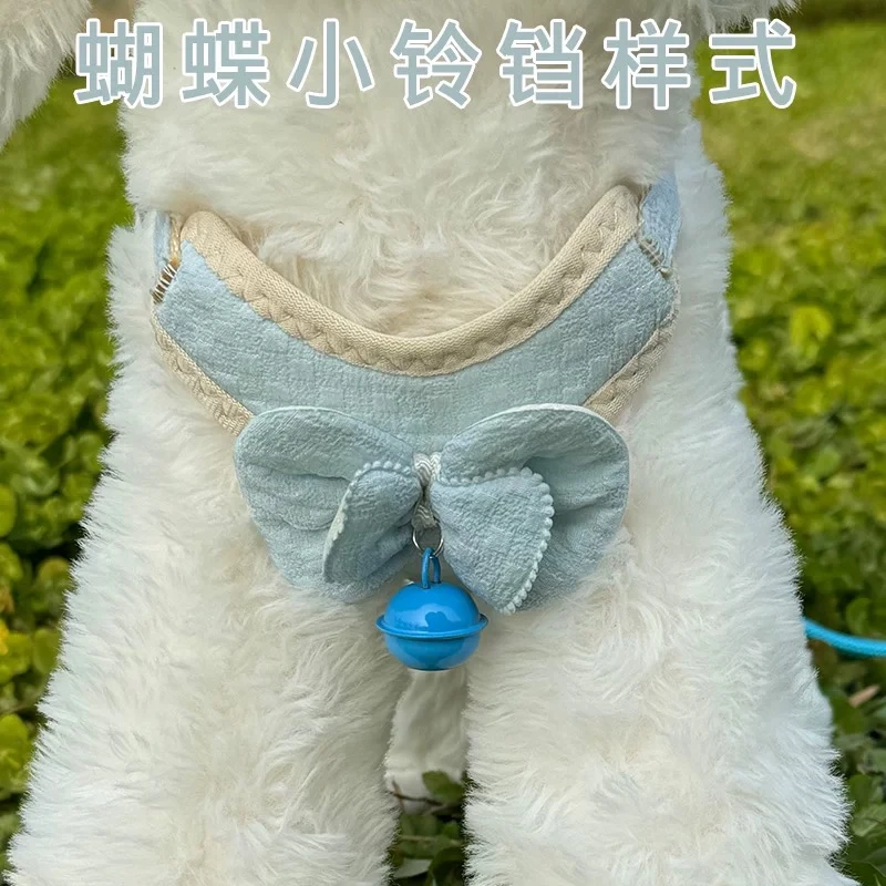 狗狗牵引绳猫咪可爱胸背小型犬猫咪专用绳子
