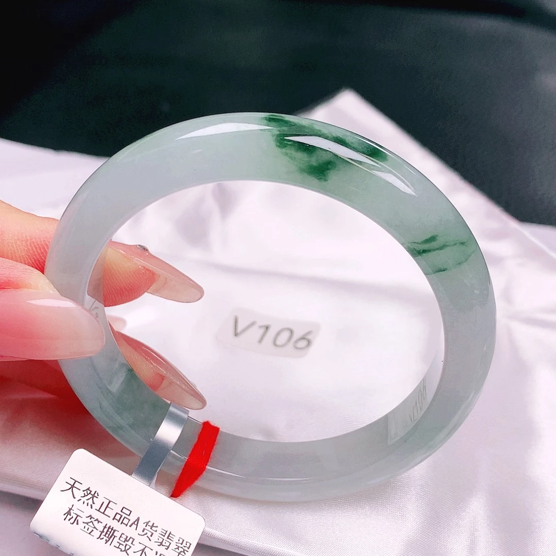 翡翠未镶嵌手镯缅甸天然a货翡翠手镯