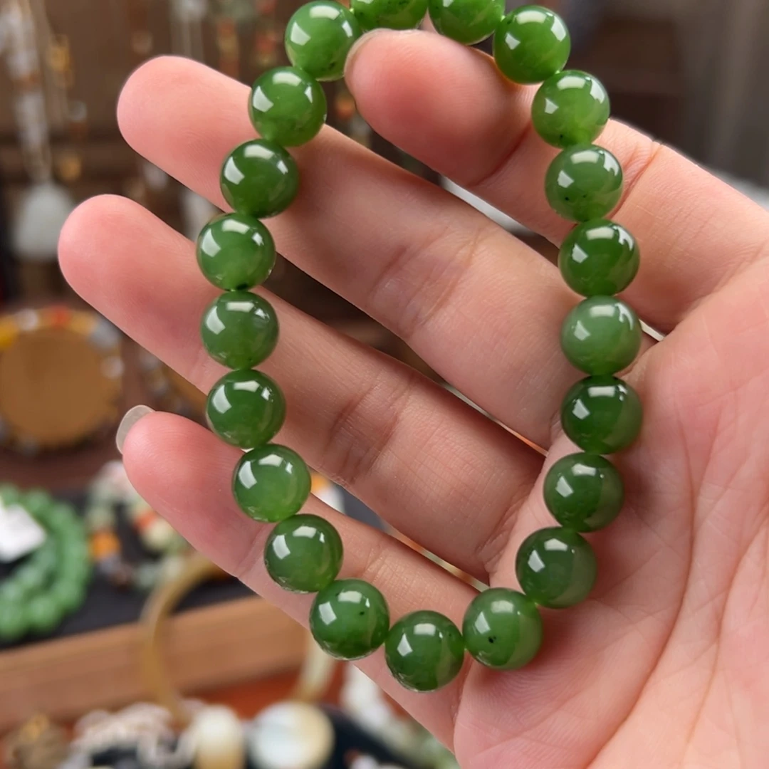 未镶嵌手串和田玉碧玉手串