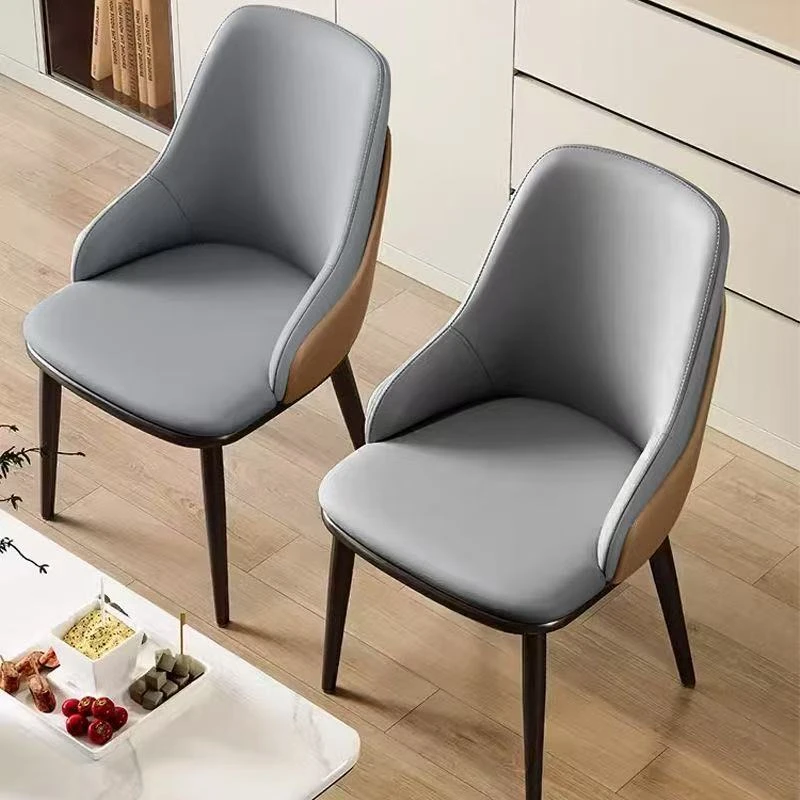 北欧轻奢餐椅双层实木靠背椅20家用餐厅酒店高档洽谈椅时尚棋牌椅