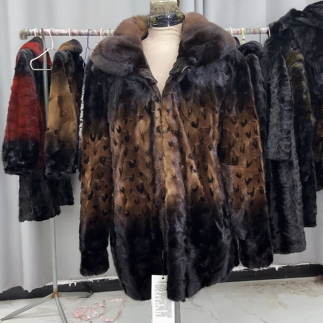 水貂拼貂真皮真毛