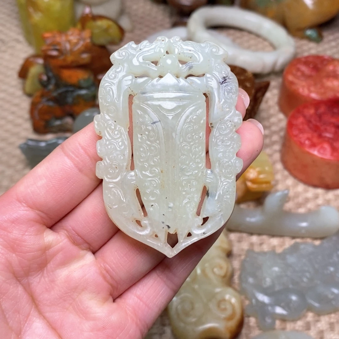 白玉菩提吊坠白玉菩提白玉菩提摆件