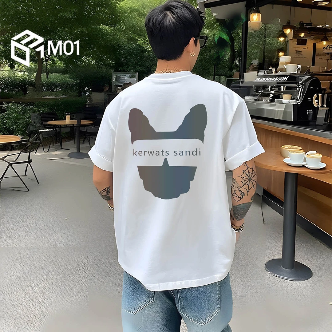 M01美式潮流短袖t恤圆领纯棉重磅上衣新款男女同款潮牌打底衫T恤