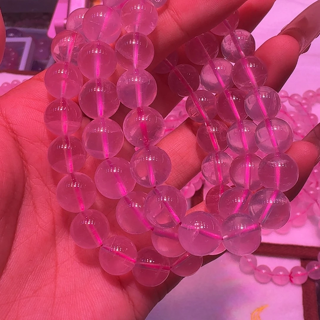 珠***生手链水晶未镶嵌粉3