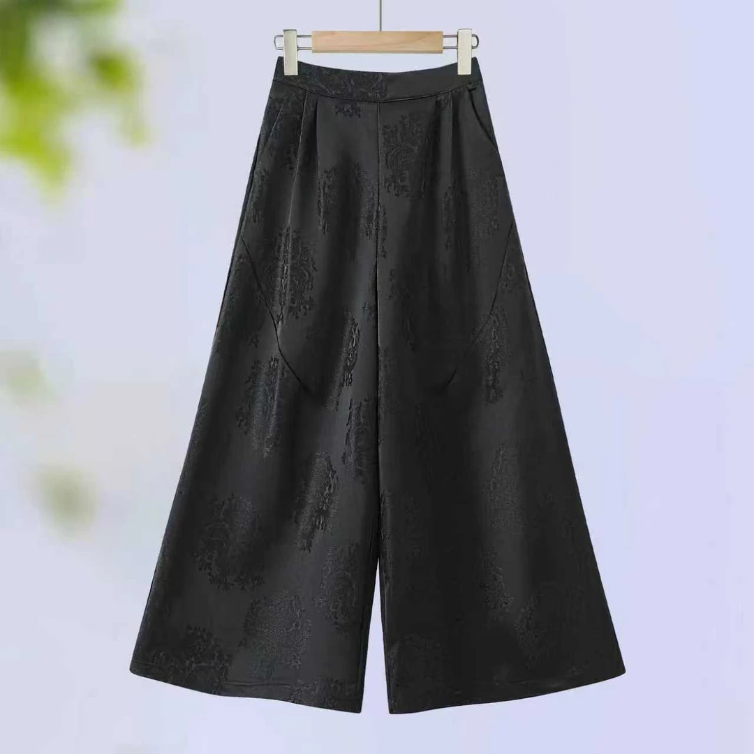7023 新中式女装休闲裤 秋季新品花苞裤 时尚轻奢百搭款