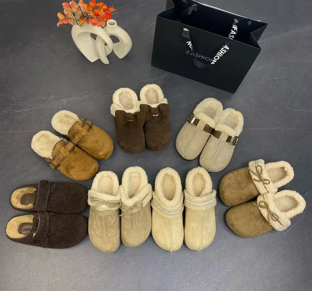 蜜拉柯依1~200【断码孤品高端女鞋】秋冬季爆款时尚加绒半拖单鞋