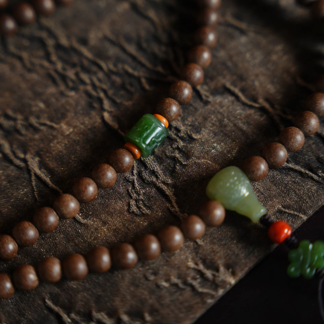 【坐饮亭竹】如梦令 合香珠（0.8*108颗合香珠）珠串0203